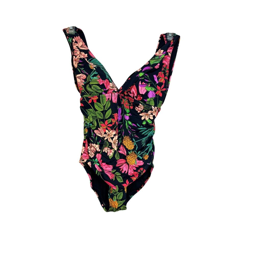 Time and Tru women's plunge one-piece swimsuit size S NWT